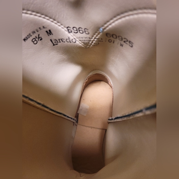 Laredo Teal Heeled Boots - Picture 9 of 15